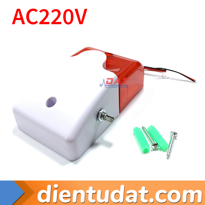 Đèn Còi Báo Động Điều Chỉnh Âm Lượng BZ-103 - 12V 24V 220V