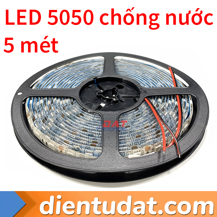 Đèn LED Dây 5050 12V Chống Nước - Cuộn 5 Mét