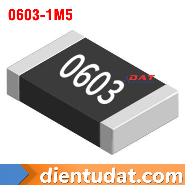 Điện Trở Dán 1M5 1.5M 0603 SMD 5% - Mã 155