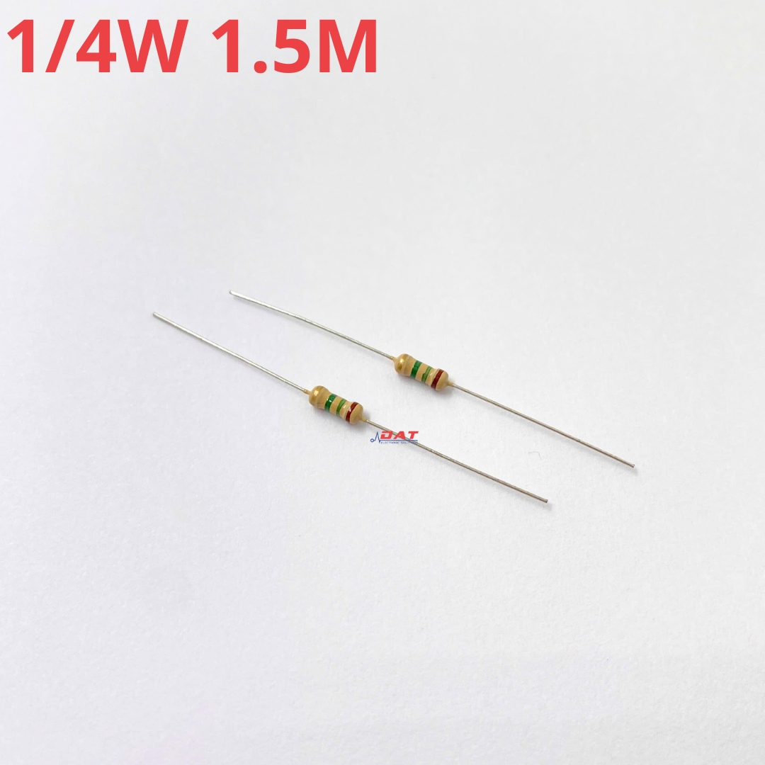 Điện Trở 1/4W 1.5M - 4 Vòng Màu