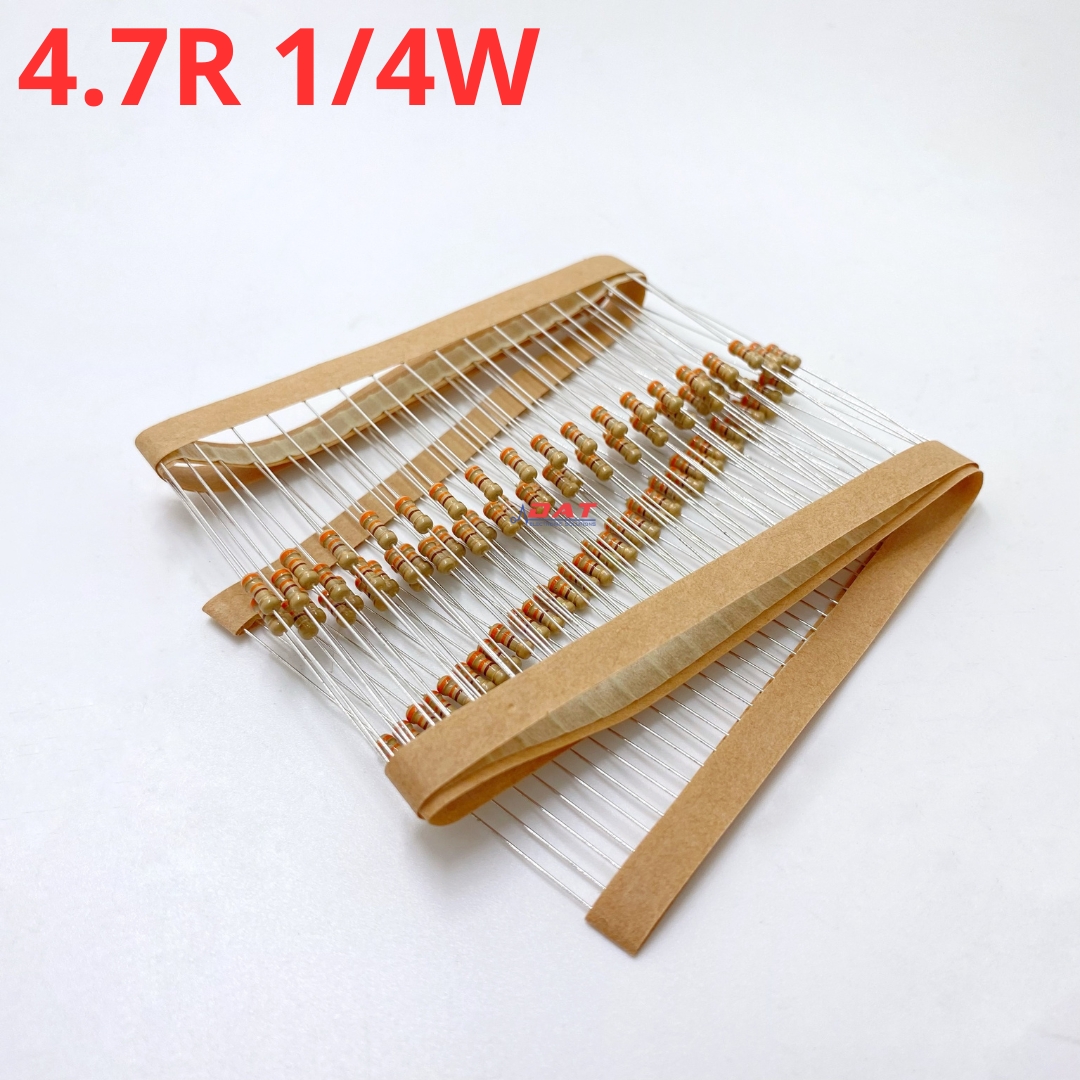 Điện Trở 1/4W 4.7 Ohm 4.7R - 4 Vòng Màu