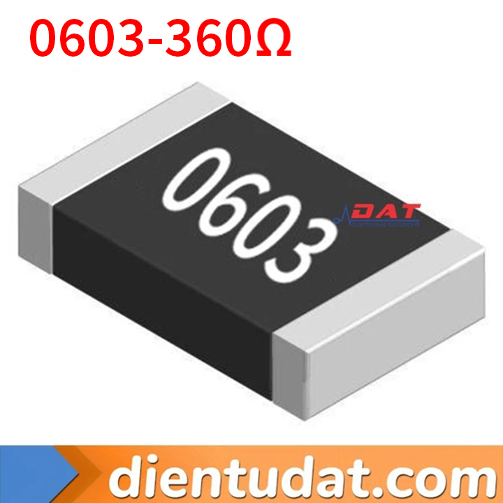 Điện Trở Dán 360 Ohm 0603 SMD 5% - Mã 361