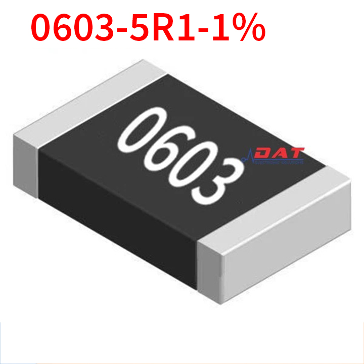 Điện Trở Dán 5R1 5.1R 0603 SMD 1% - Mã 5R1