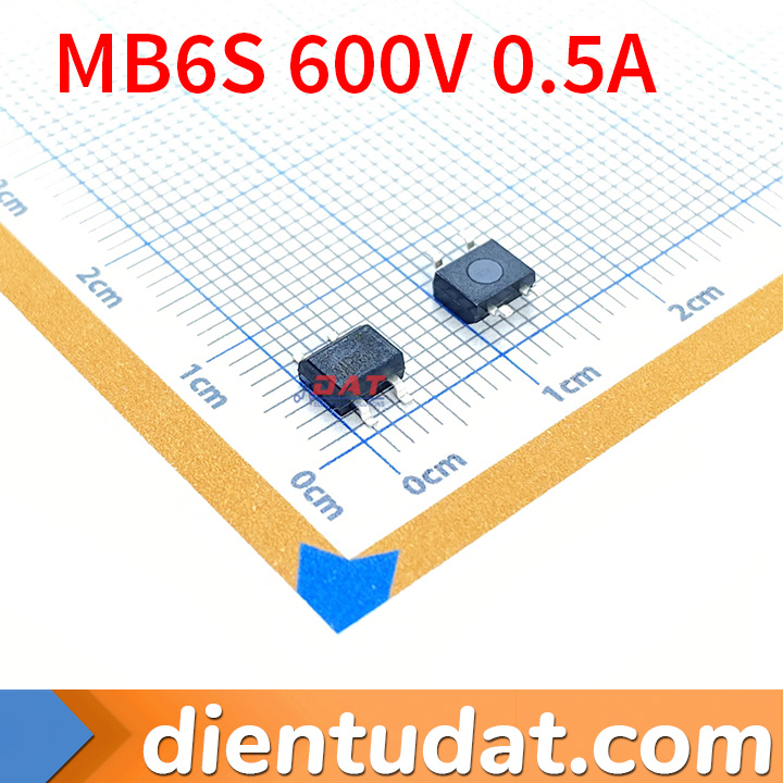 Diode Cầu MB6S 600V 0.5A TO-269AA