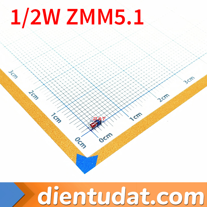 Diode Zener 1/2W 5.1V ZMM5.1 SOD-80