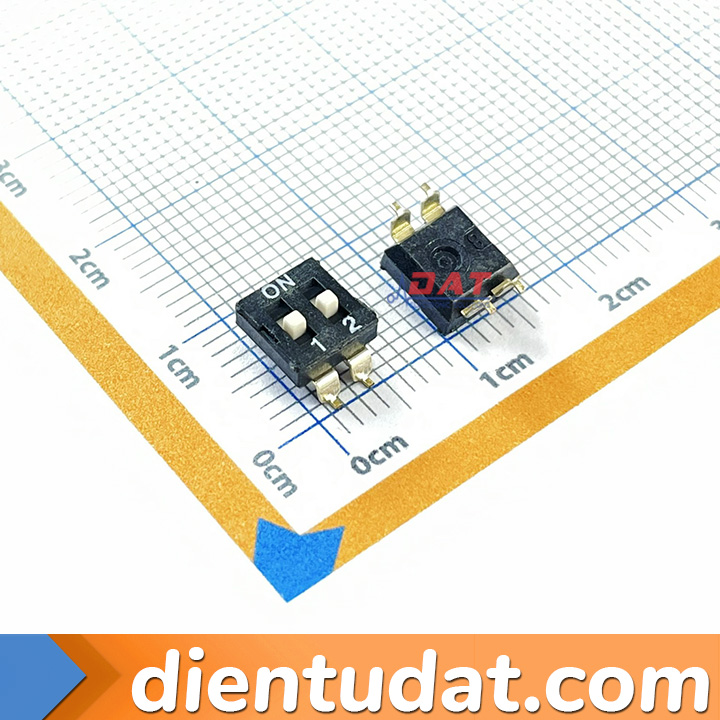 DIP Switch - Công Tắc Gạt Dán SMD 2.54mm 1P 2P 3P 4P 5P 6P 8P 10P