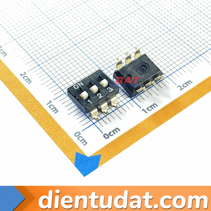 DIP Switch - Công Tắc Gạt Dán SMD 2.54mm 1P 2P 3P 4P 5P 6P 8P 10P