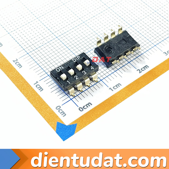 DIP Switch - Công Tắc Gạt Dán SMD 2.54mm 1P 2P 3P 4P 5P 6P 8P 10P