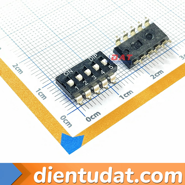 DIP Switch - Công Tắc Gạt Dán SMD 2.54mm 1P 2P 3P 4P 5P 6P 8P 10P