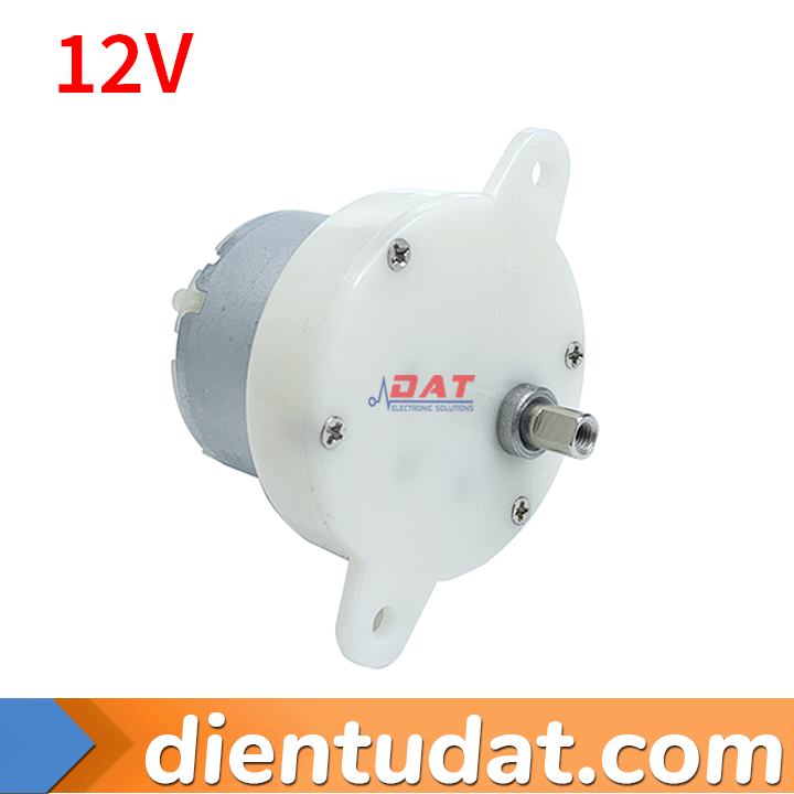 Động Cơ Giảm Tốc 10 Vòng/Phút JS40-500 12V 24V