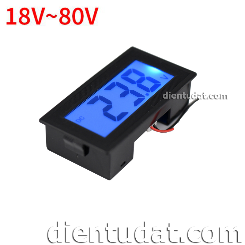 Đồng Hồ Đo Áp DC 8V~200V Hiển Thị LED - 8V~200V 18~80V