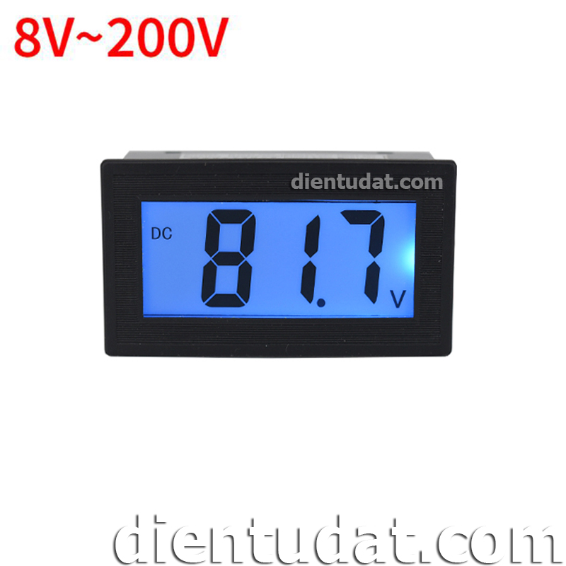 Đồng Hồ Đo Áp DC 8V~200V Hiển Thị LED - 8V~200V 18~80V