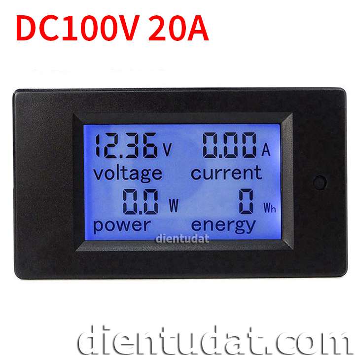 Đồng Hồ Đo DC 4 Thông Số 100V 20A PZEM-031