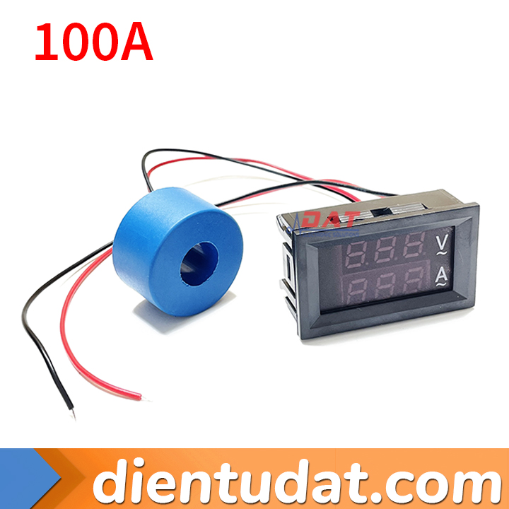 Đồng Hồ Đo Dòng Áp AC 60V-500V Hiển Thị LED 10A 50A 100A