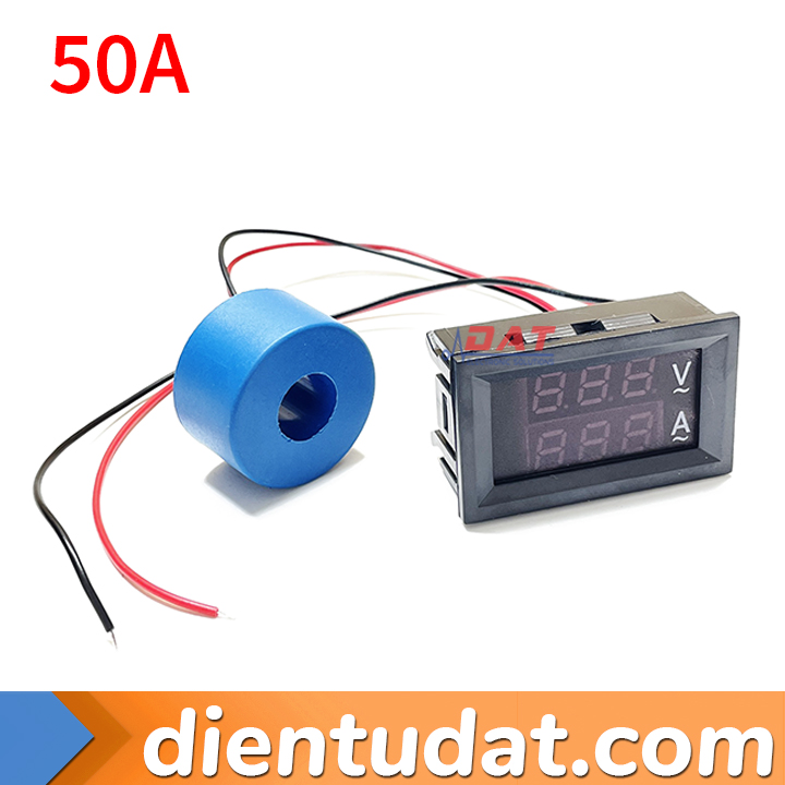 Đồng Hồ Đo Dòng Áp AC 60V-500V Hiển Thị LED 10A 50A 100A