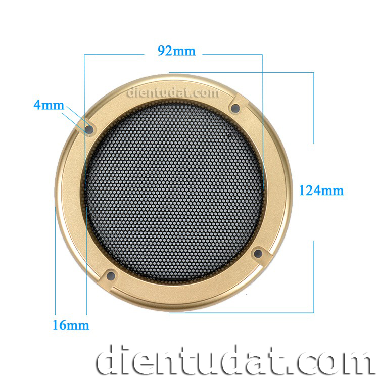 Khung Lưới Bảo Vệ Loa Vàng 92mm - 4inch