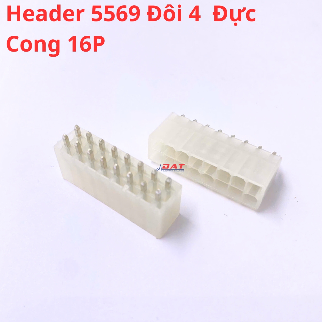 Header 5569 Hàng Đôi 4.2mm Đầu Nối Đực Chân Thẳng 2*8P 16P