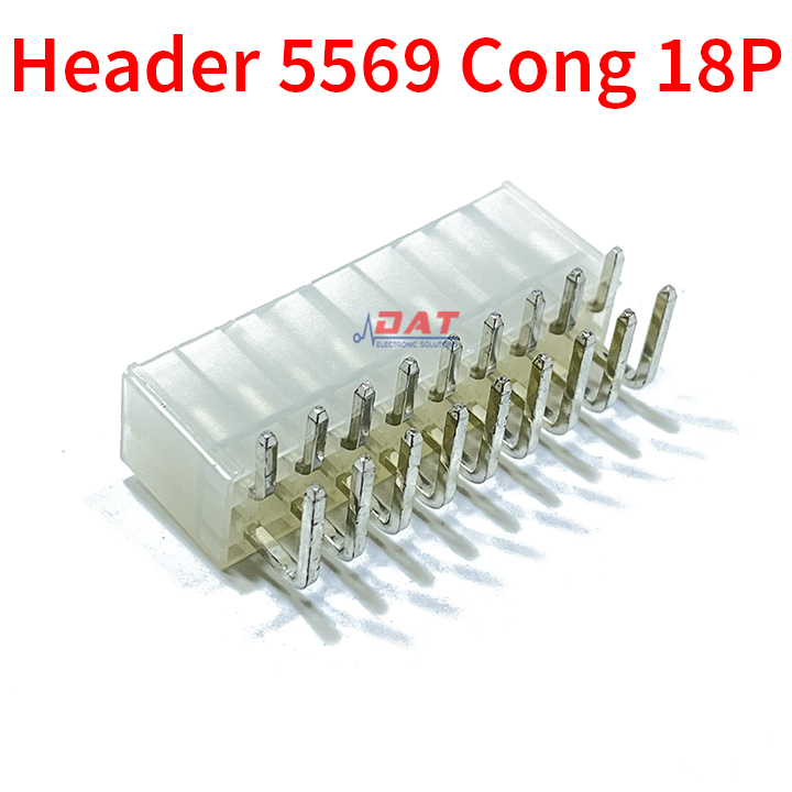 Header Đầu Nối 5569 Hàng Đôi 4.2mm Đầu Nối Đực Chân Cong 2*9P 18P