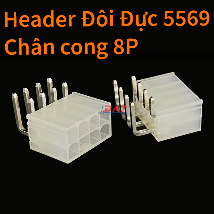 Header Đầu Nối 5569 Hàng Đôi 4.2mm Đầu Nối Đực Chân Cong 8P