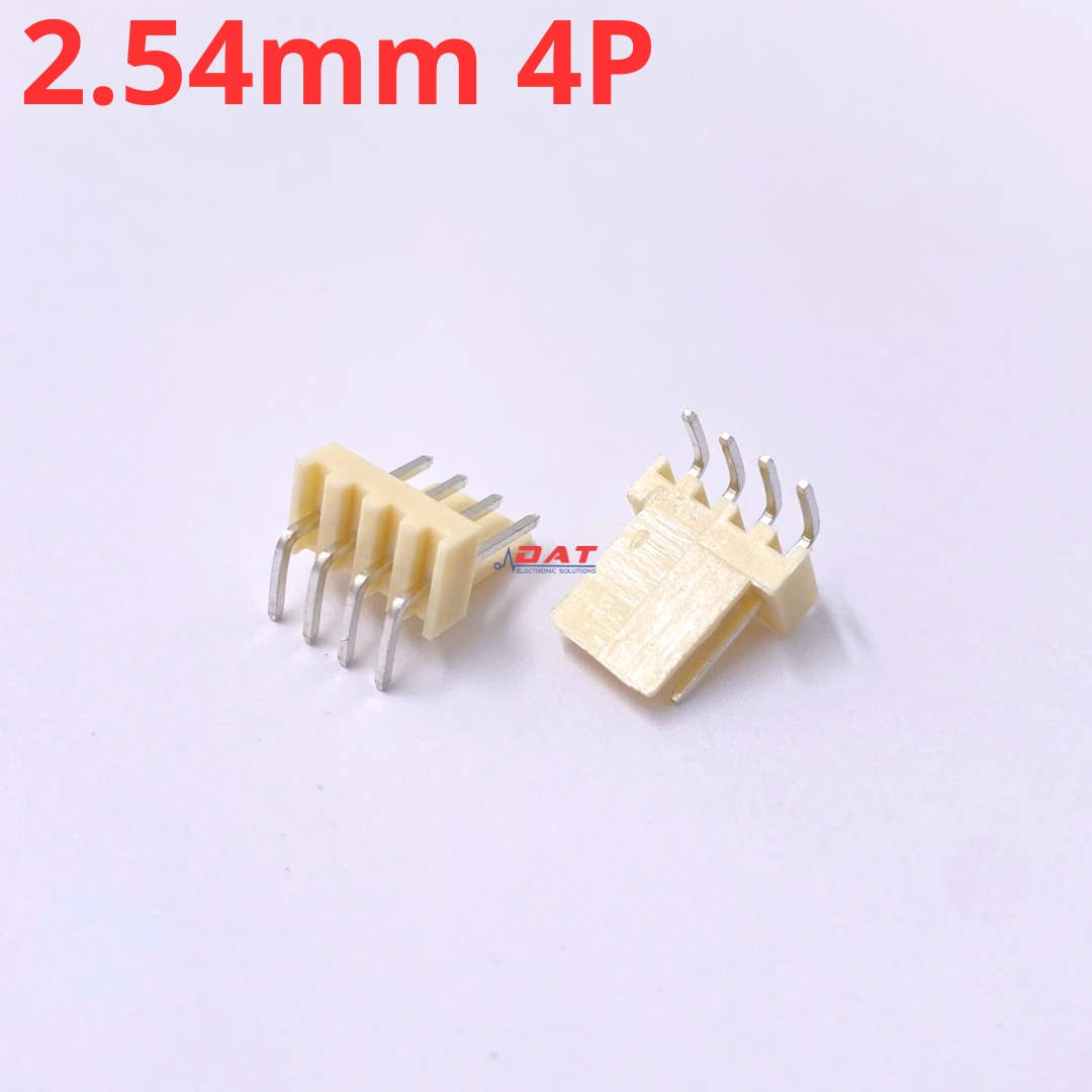 Header KF2510 Đực Chân Cong 2.54mm - 2P 3P 4P 5P 6P 7P 8P 9P 10P