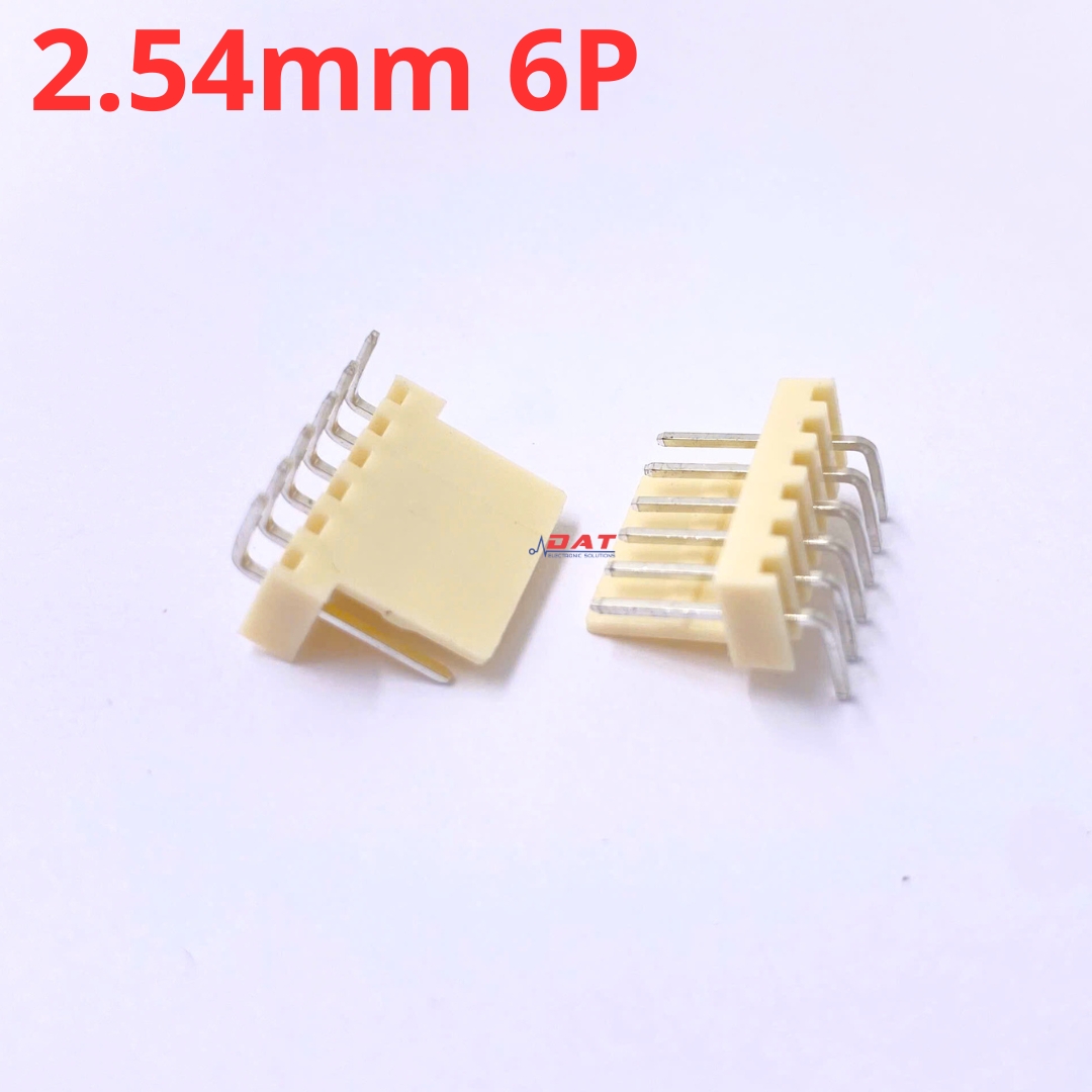 Header KF2510 Đực Chân Cong 2.54mm - 2P 3P 4P 5P 6P 7P 8P 9P 10P