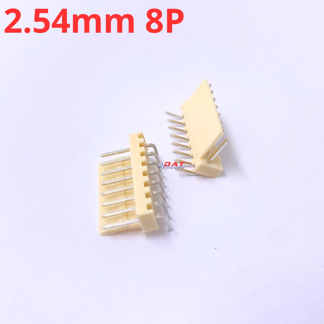 Header KF2510 Đực Chân Cong 2.54mm - 2P 3P 4P 5P 6P 7P 8P 9P 10P