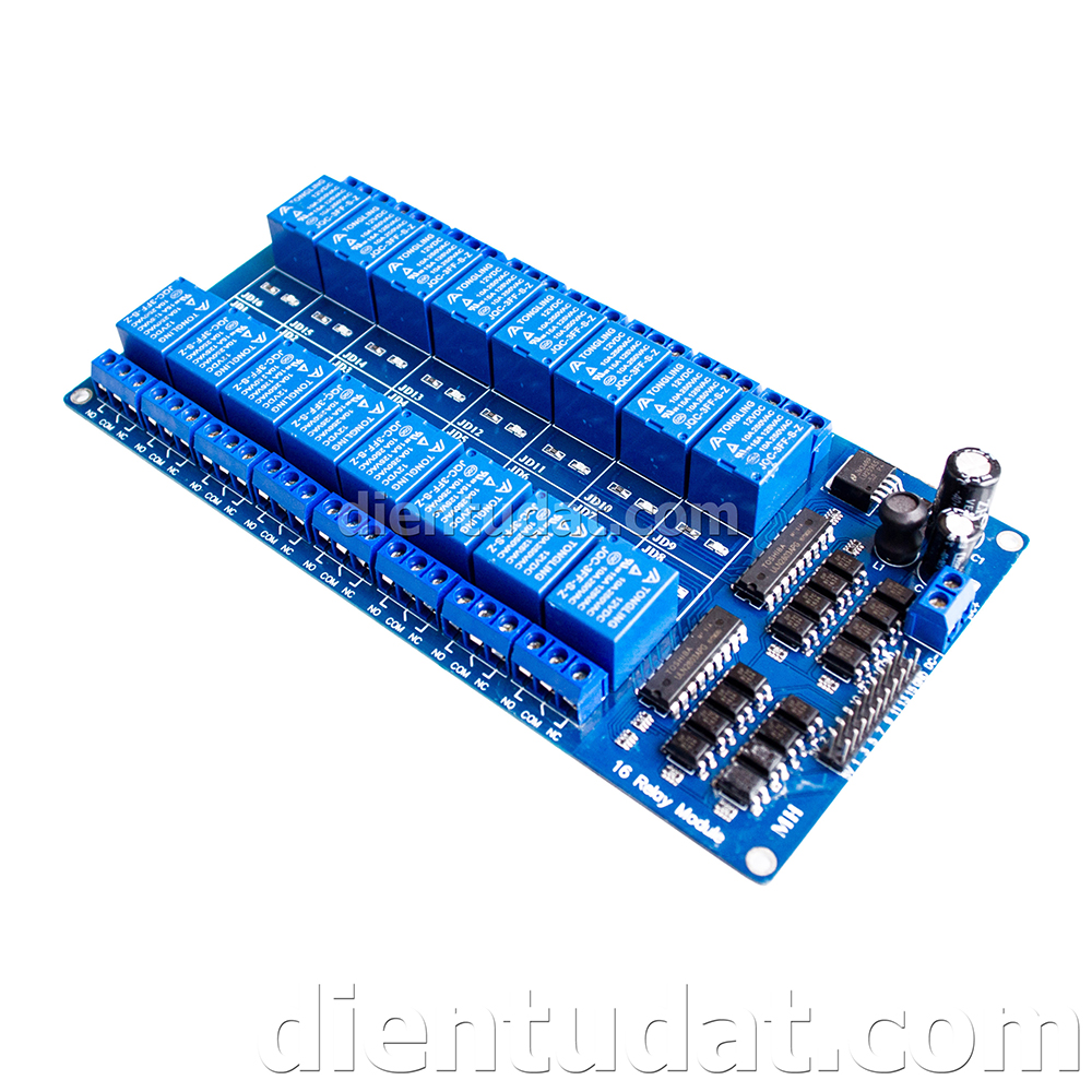 Module Relay 16 Kênh Kích Mức Thấp 5V