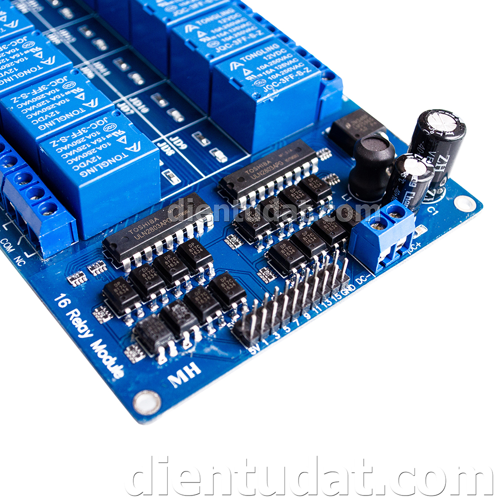 Module Relay 16 Kênh Kích Mức Thấp 5V
