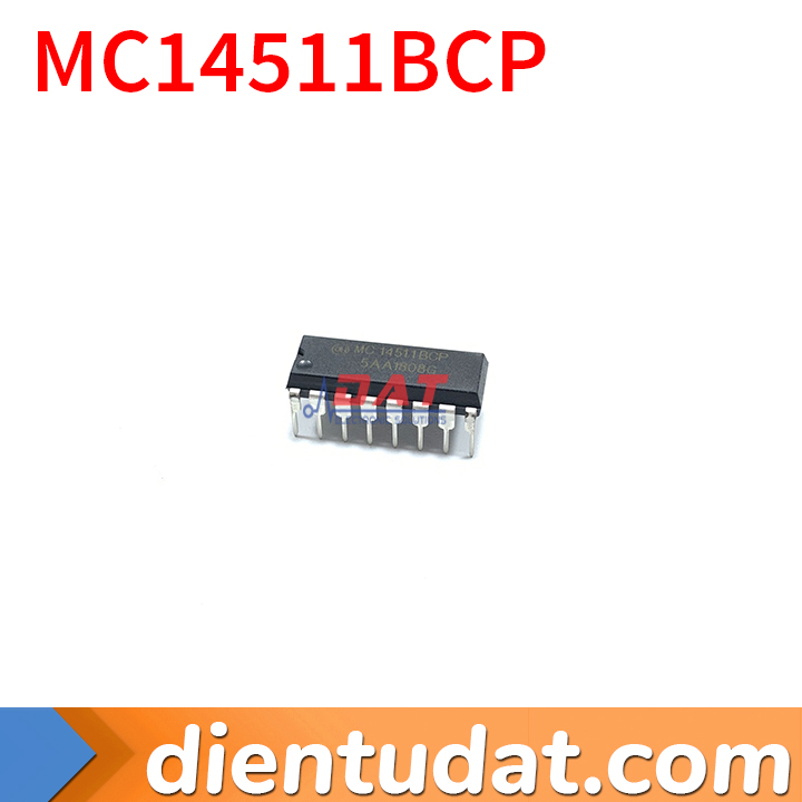 IC Điều Khiển LED 7 Đoạn MC14511BCP DIP16