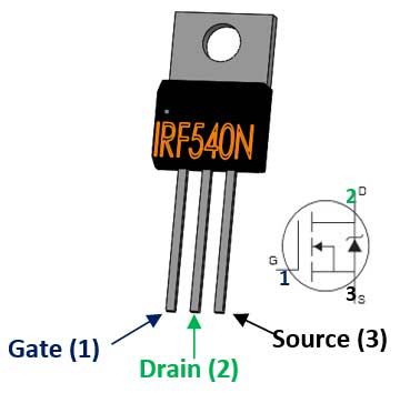 MOSFET IRF540N N-CH 100V 33A TO-220AB