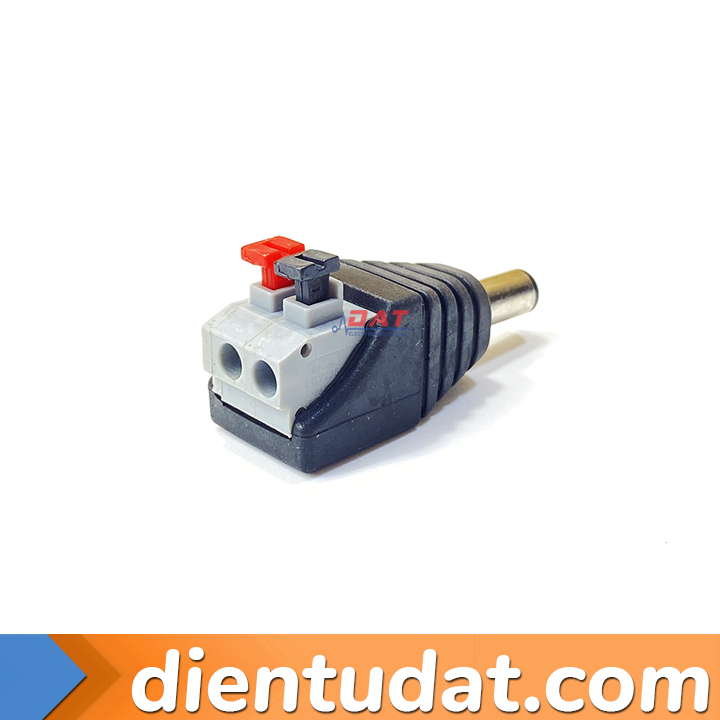 Jack DC Male - Đầu Kẹp 2 Pin 5.5x2.1mm