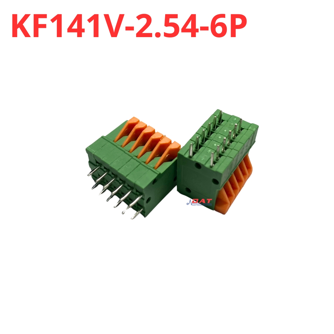 KF141V-2.54-6P Terminal Block 6 Tiếp Điểm Chân Hàn Thẳng Đứng