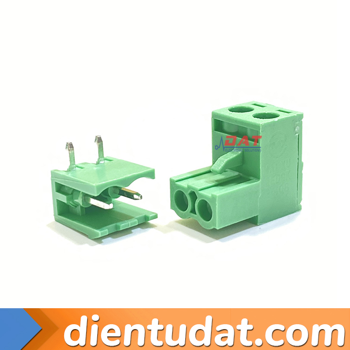 KF2EDG-5.08- 2P Đầu Nối Connector Hàn PCB X Chân Cong 5.08mm