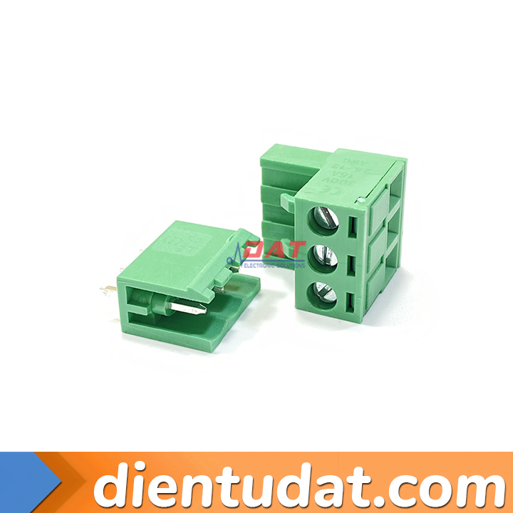12-Pack 5.08mm Pitch Terminal Block Connectors - Green Pluggable