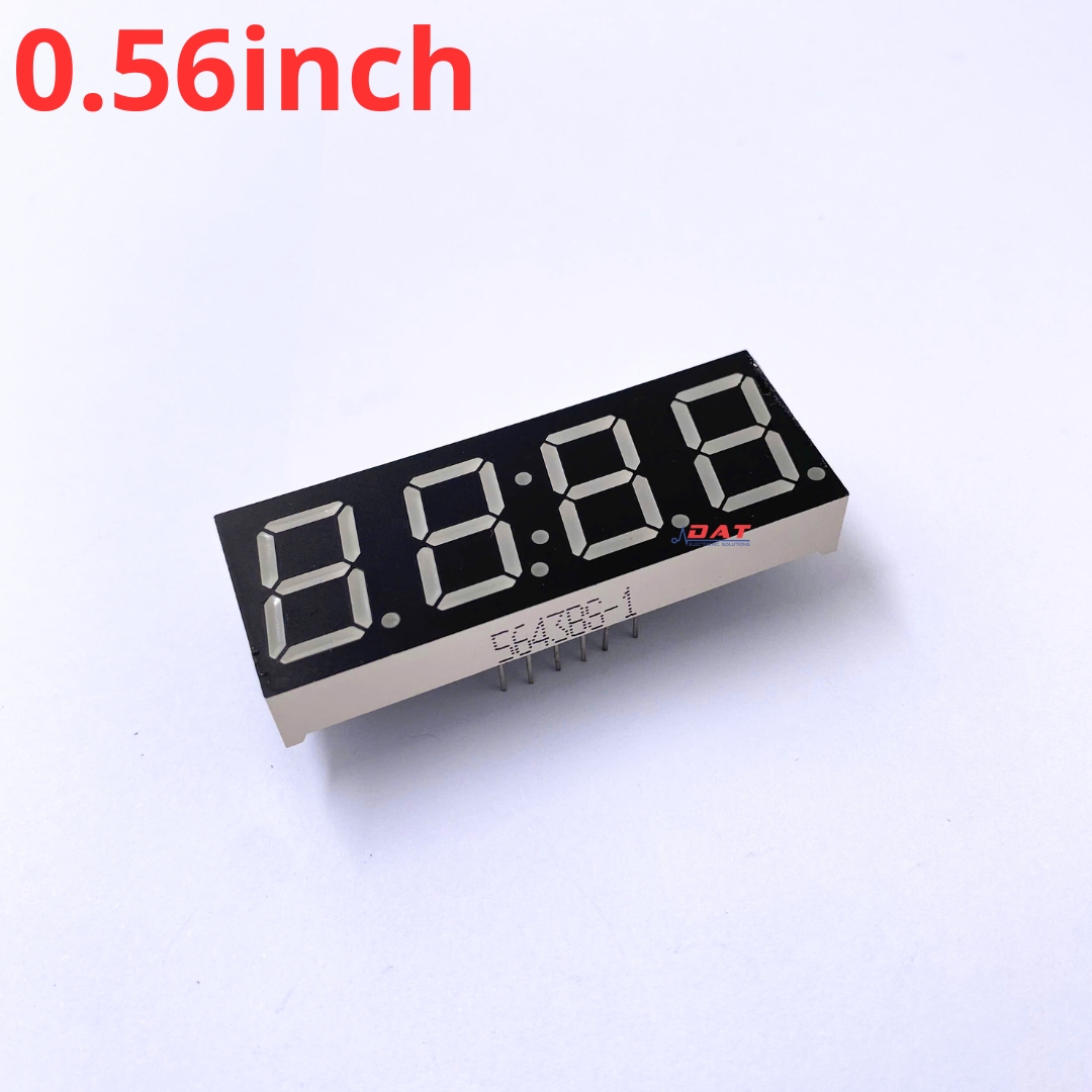 LED 7 Đoạn Đồng Hồ 4 Số 0.56inch Dương Chung 5643BS-1 Đỏ