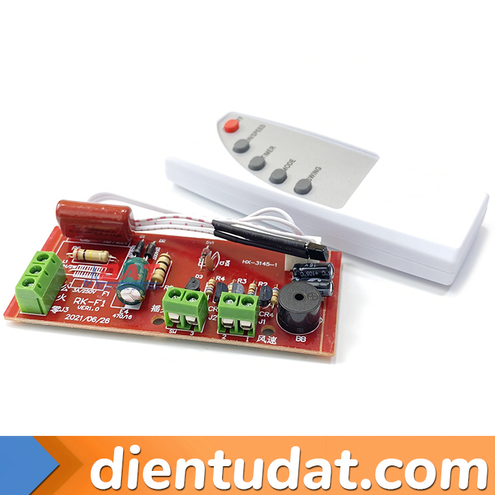 Mạch Điều Khiển Quạt Từ Xa Remote Hồng Ngoại
