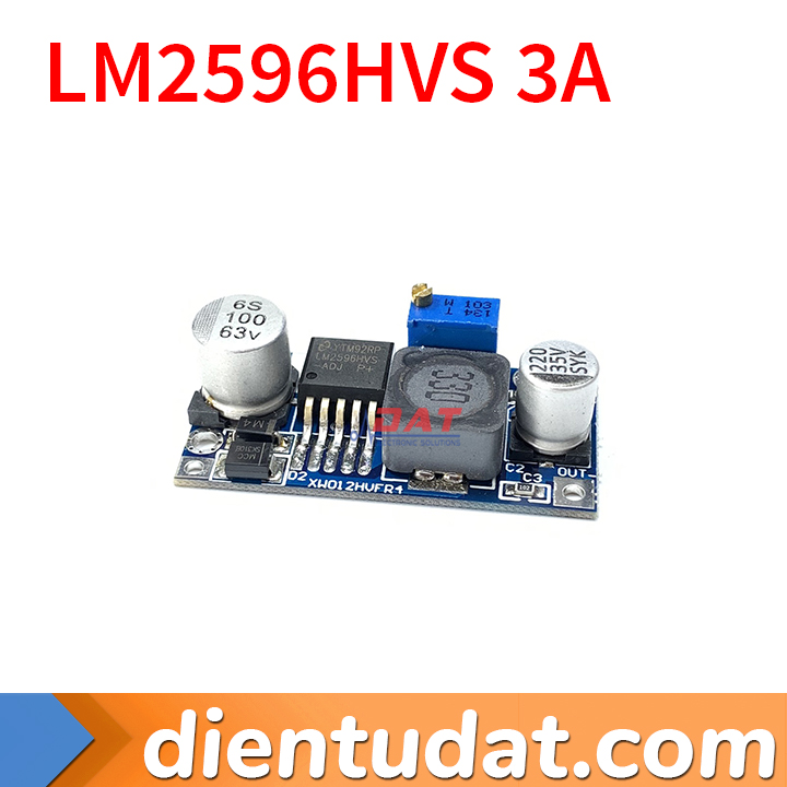 Mạch Hạ Áp DC 3A LM2596HVS Đầu Vào 4V-60V