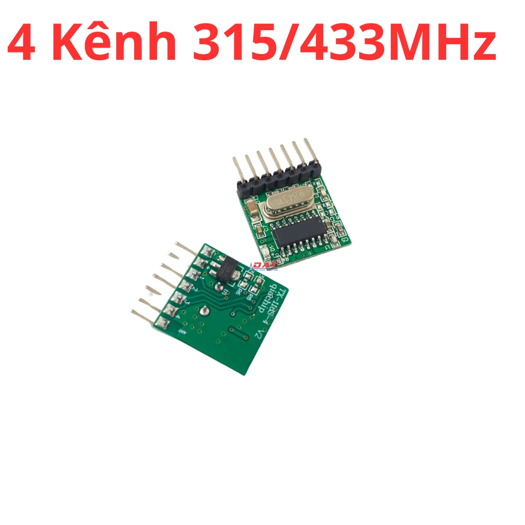 Mạch Phát Tín Hiệu RF 4 Kênh TX-118S-4 Cho Điều Khiển Từ Xa
