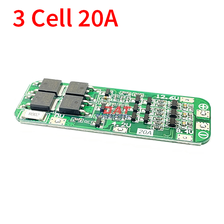 Mạch Sạc Bảo Vệ 3 Cell Pin 18650 11.1V 12V 12.6V 20A X402-3S-20a