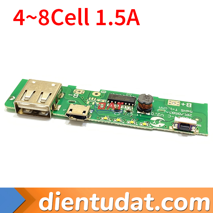 Mạch sạc dự phòng 4-8cell 1.5A