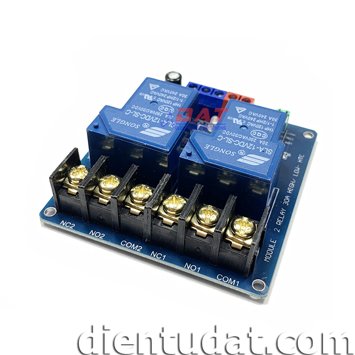 Module 2 Relay 30A - 12V Kích High/Low HTC