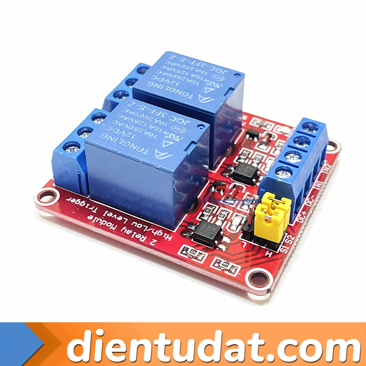 Module 2 Relay Kích High/Low 12VDC