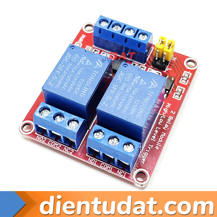 Module 2 Relay Kích High/Low 12VDC