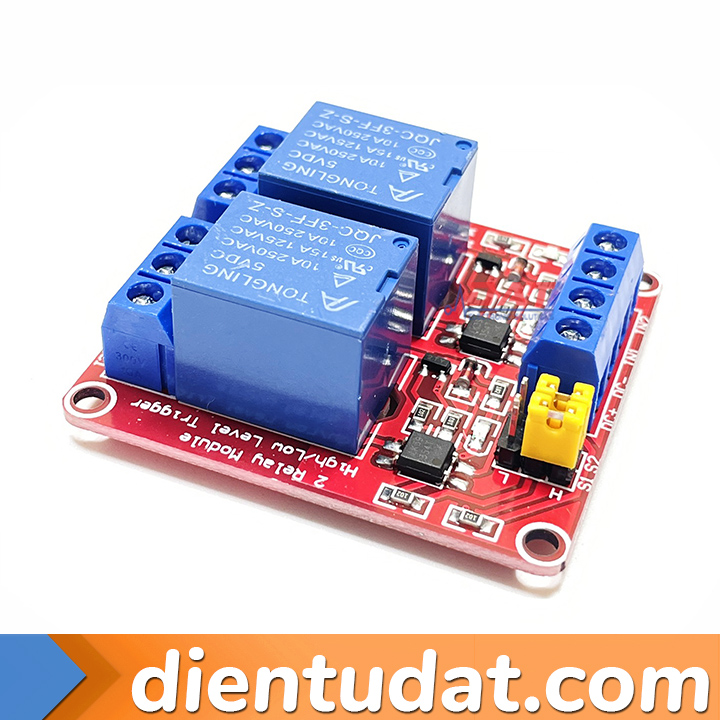 Module 2 Relay Kích High/Low 5VDC