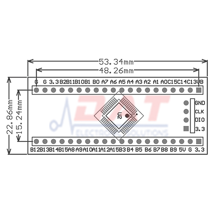 Module KIT Phát Triển STM32F030C8T6 Mạch Vi Xử Lý ARM