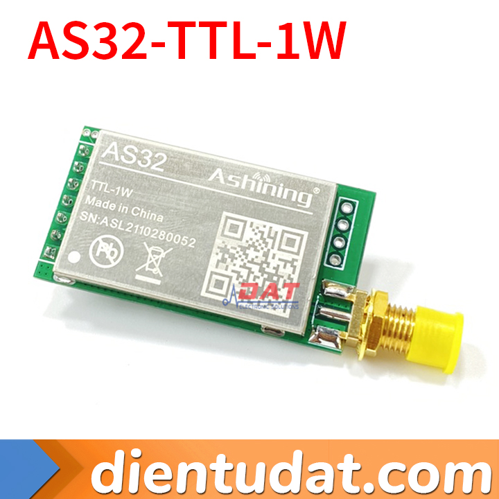 Module Thu Phát AS32-TTL-1W 8000m Lora 433MHz SX1278