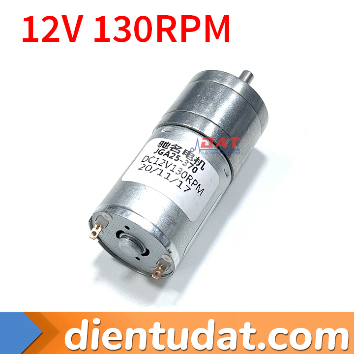 Motor Giảm Tốc JGA25-370 130RPM - 12VDC