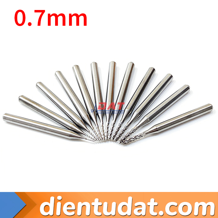 Mũi Phay PCB Thép Vonfram 3.175mm - 0.5mm 0.6mm 0.7mm 0.8mm 0.9mm 1.0mm 1.1mm 1.2mm 1.3mm 1.4mm 1.5mm 1.6mm
