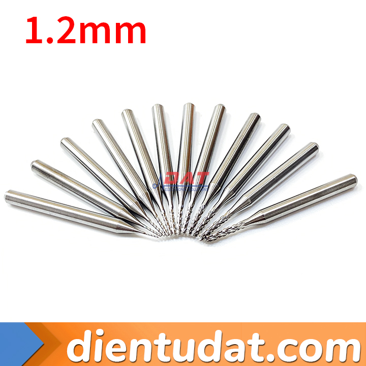 Mũi Phay PCB Thép Vonfram 3.175mm - 0.5mm 0.6mm 0.7mm 0.8mm 0.9mm 1.0mm 1.1mm 1.2mm 1.3mm 1.4mm 1.5mm 1.6mm