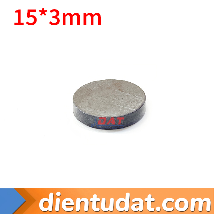 Nam Châm Đen Tròn 15mm*3mm